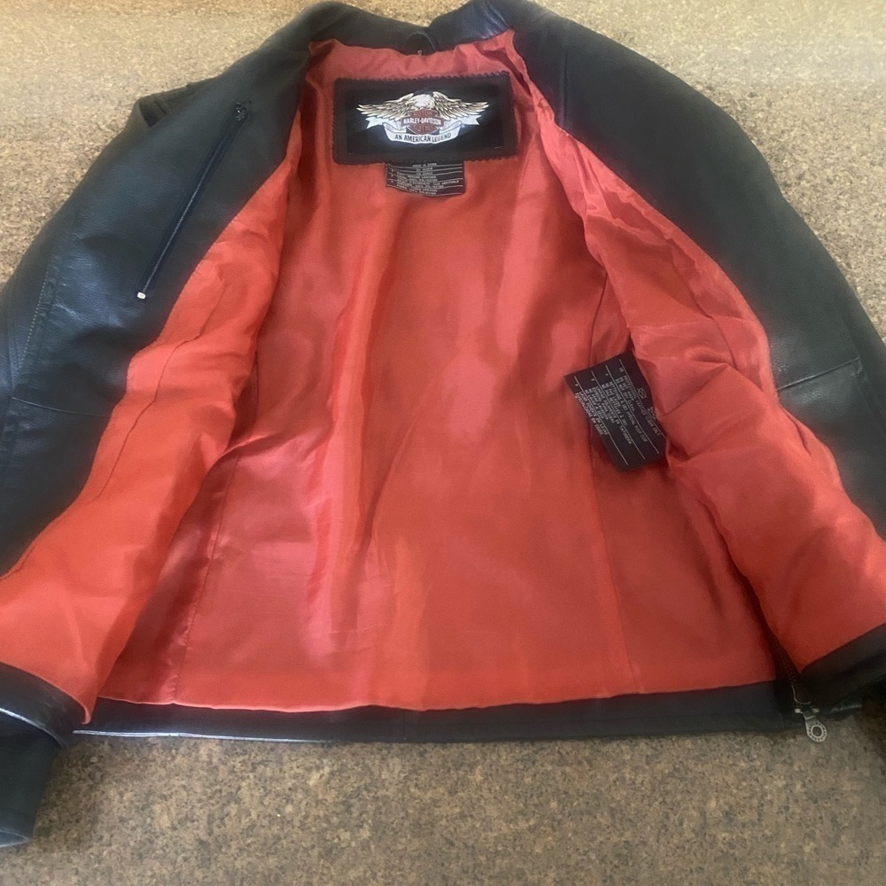 Harley Davidson Women’s Eagle Bling Leather Jacket​​​​​​​​​​ - Picture 10 of 10